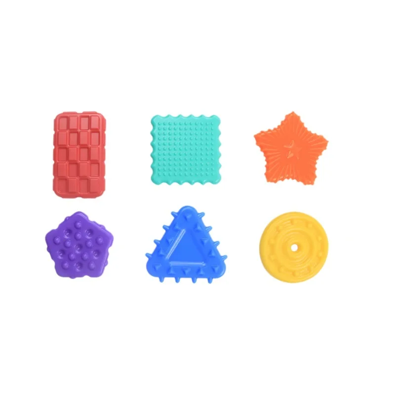 New Product Silicone 6 Pack Super Soft Squishy Textured Sensory Tube Fidget Toy for Autistic Kid Special Shape Learning