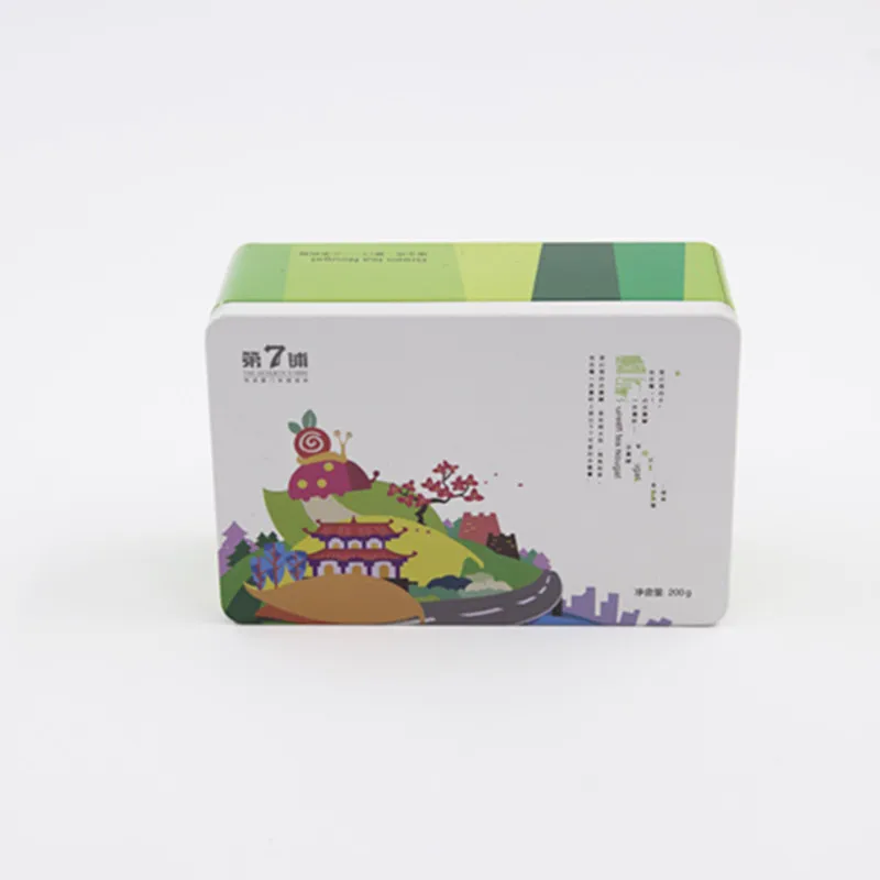 food tin can rectangular metal box