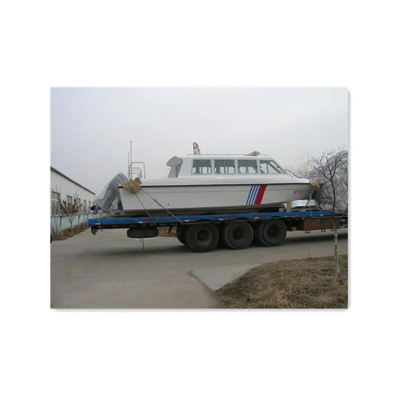 7.6m Fiberglass Half Cabin Model Fast Patrol Boat for Sale