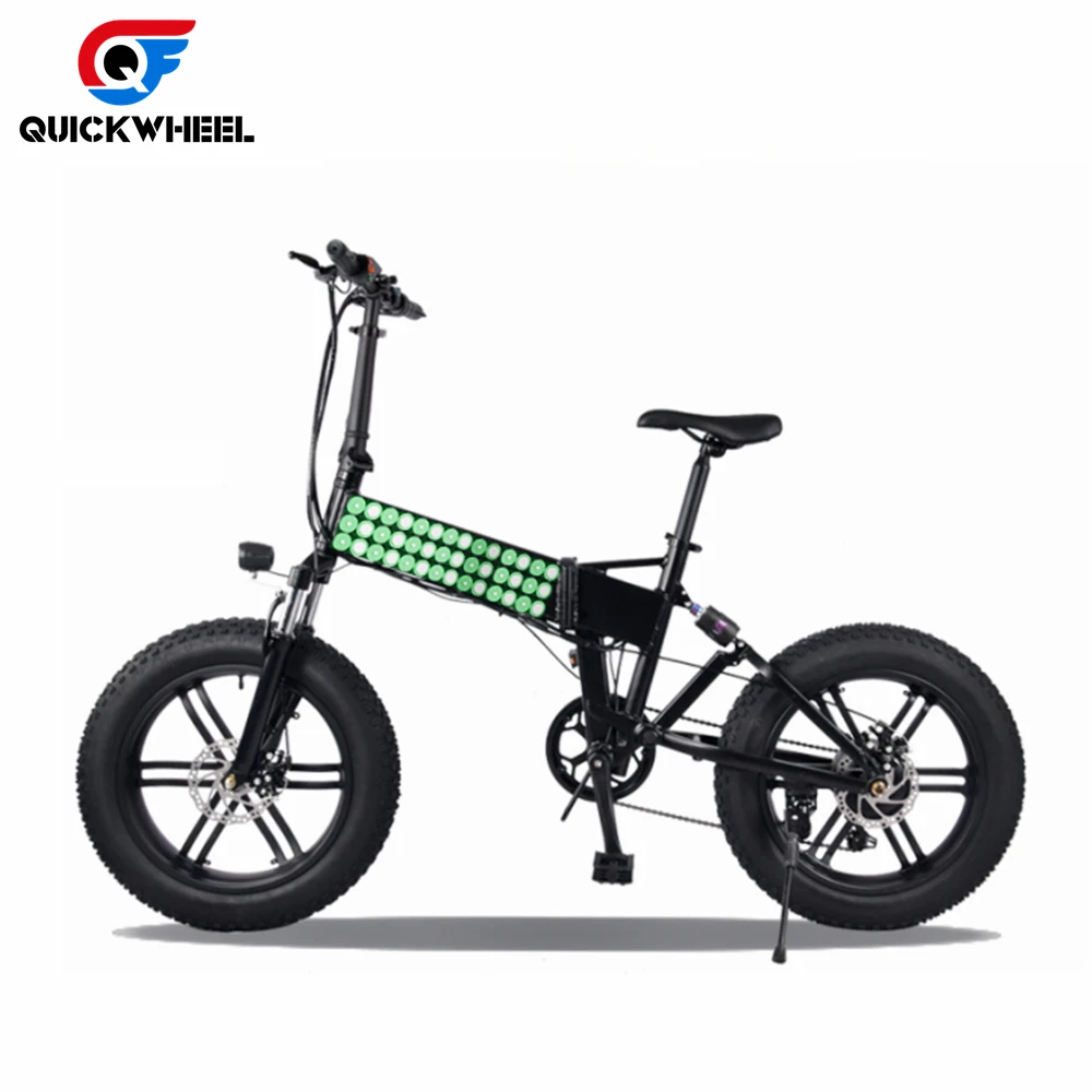 Quickwheel Zero One 500W Fat Tire E Bike 20 Inches Folding Ebike Electric Bicycle Dirt Bike For Sale
