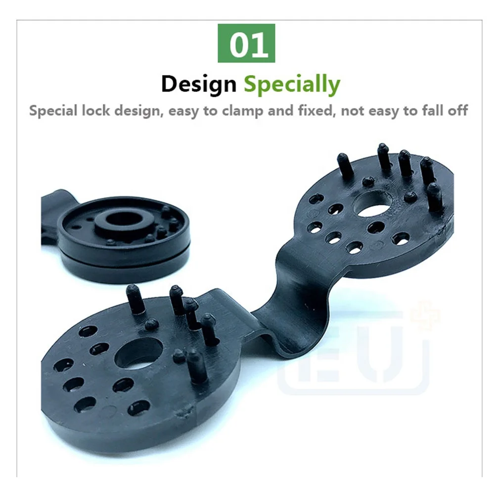 Joyeyou 50 Pack Agriculture Greenhouse Garden Clip Clamp Clips Grommets for Fastening Shade Cloth Bird Netting Net Mesh