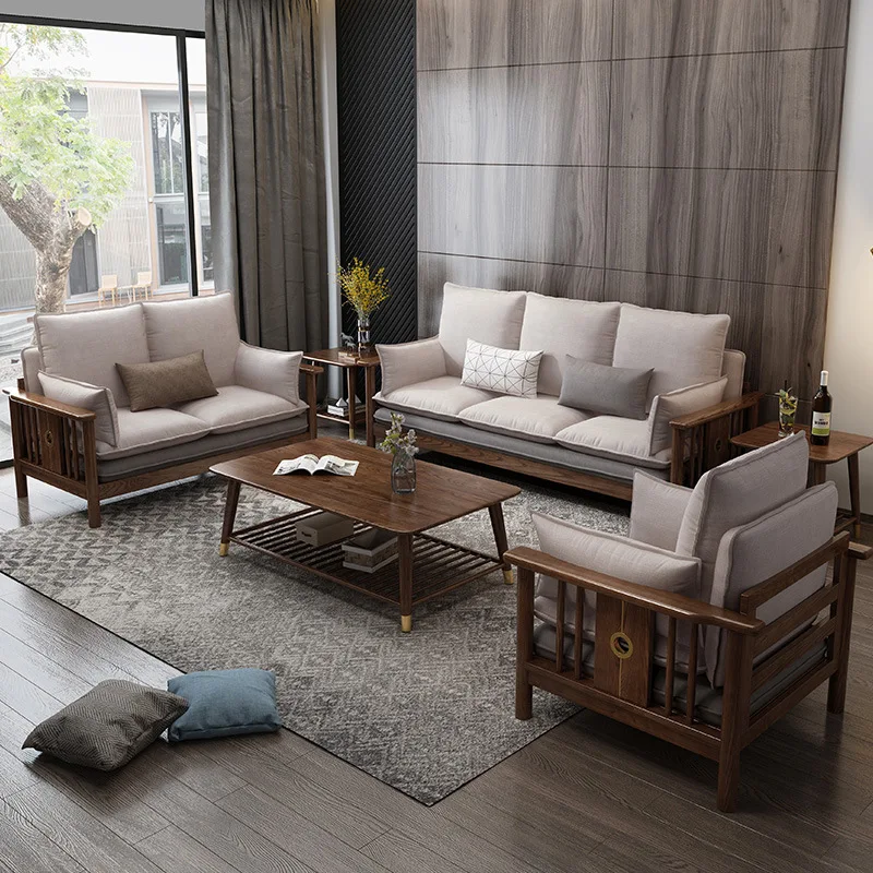 
natural wooden sofa full corner couch wood base modern couches large sectional fair price black western living room furniture 