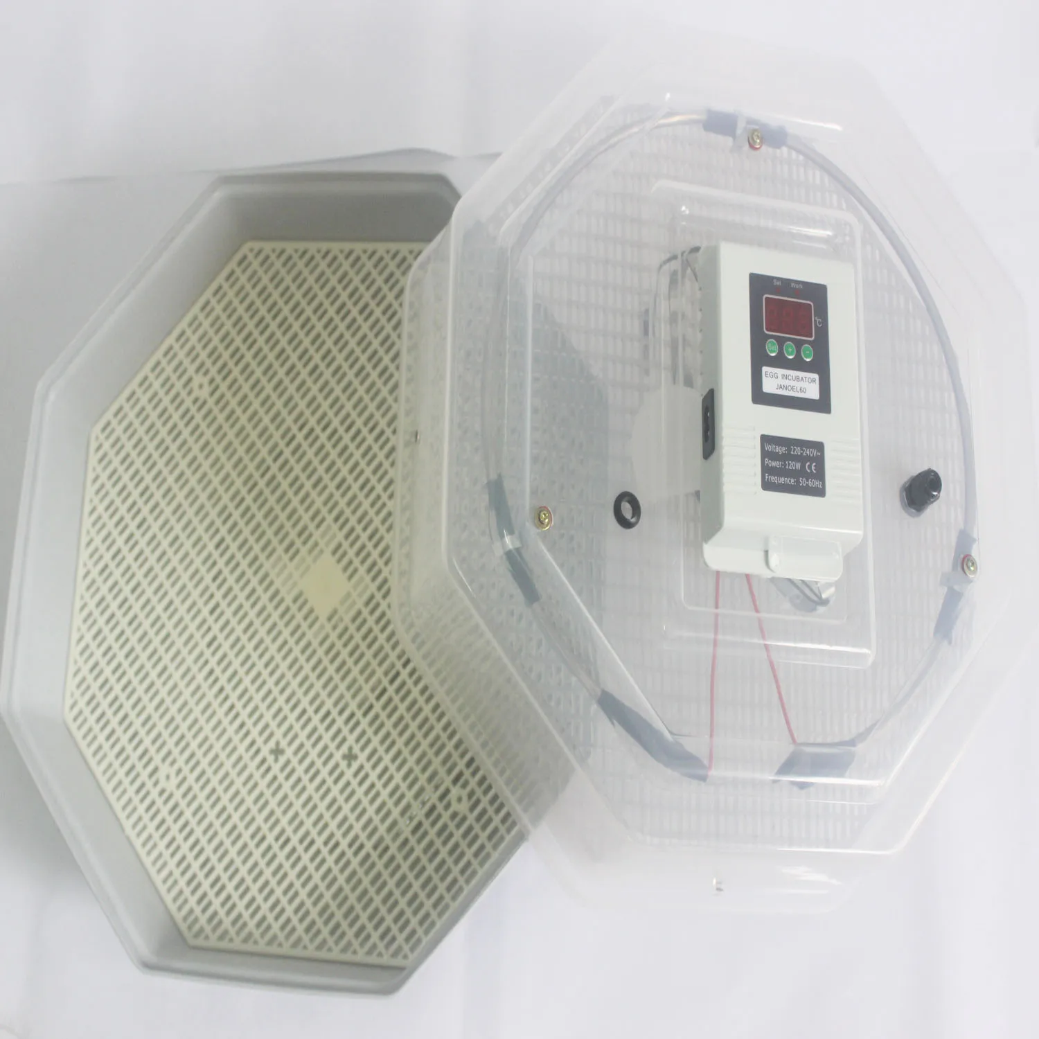 Small egg Incubator JANOEL 60 chicken egg Hatcher with Manuel hand type for Home Used