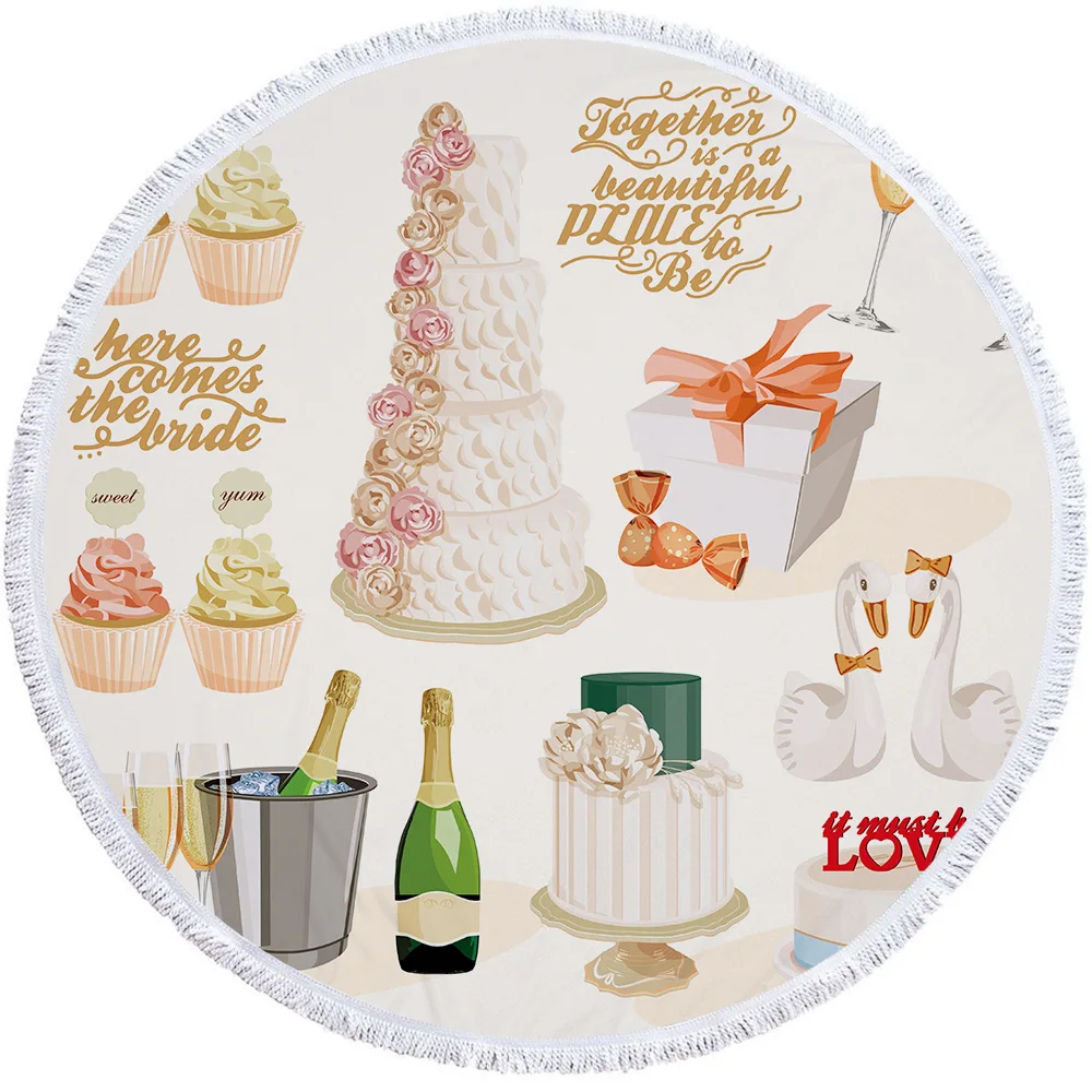 Food Poncho Surf Poncho Custom Microfiber Beach Towel