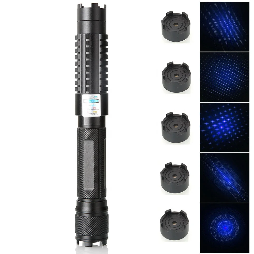 
450nm Blue High Power Burning Laser Pointer Pen with Rechargeable Battery 
