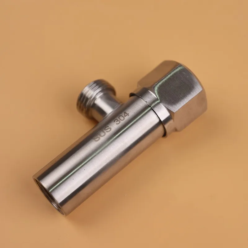 Female Thread 304 Stainless Steel Faucet Triangle Valve Thread Angle Valve Inlet Water Stop Valve