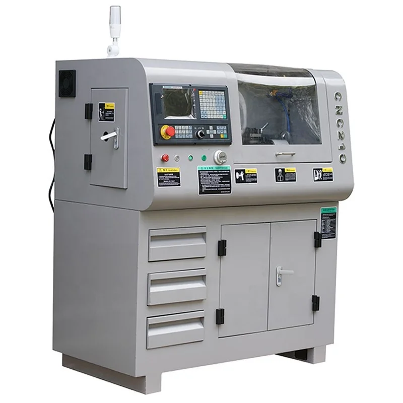 CNC 210 mini lathe machine for school education and DIY hobby users with After Chinese CNC Controller