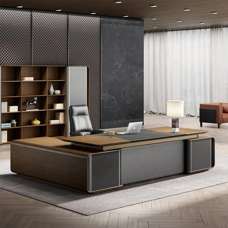 2023 Hot Sale Office Furniture Manager Desk Modern Wooden L Shape Executive Table Computer Table Office Writing Desks