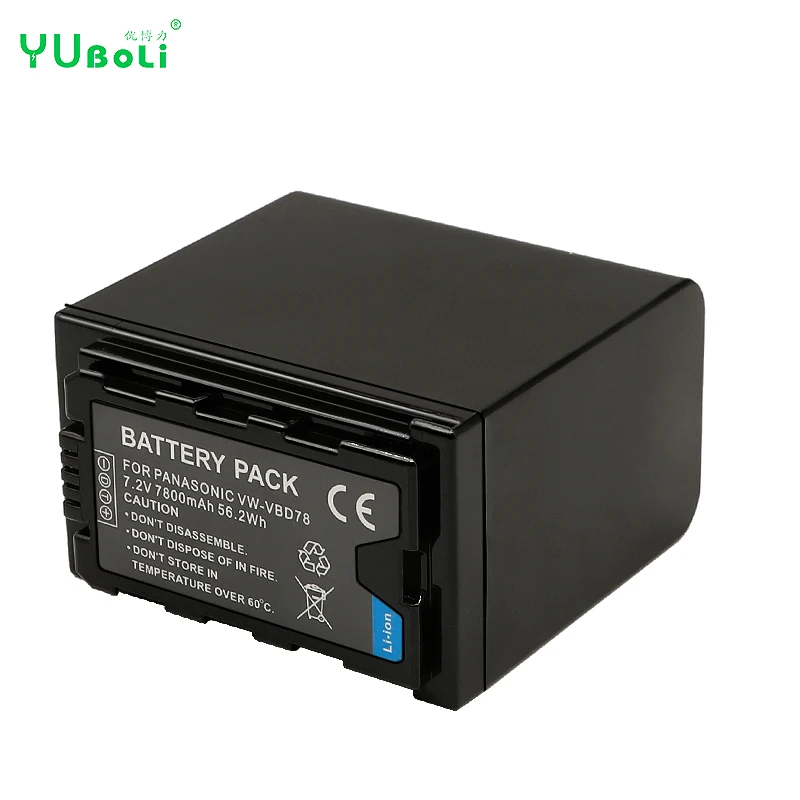 7 2 V 7800 мА/ч VW-VBD78 VBD78 батарея для цифрового фотоаппарата Panasonic VW-VBD58 VBD29 VBD58 VBR89 батареи AJ-HPX260MCHPX265MC PX270 PX298 AG-FC100