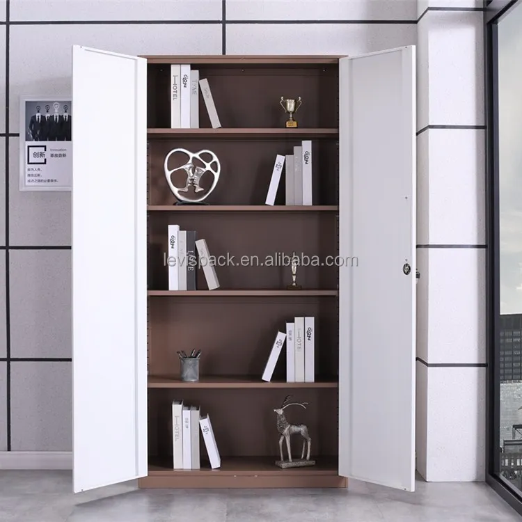 Economical office furniture cabinet manufacturers folding metal 2 door cupboard steel storage file cabinet