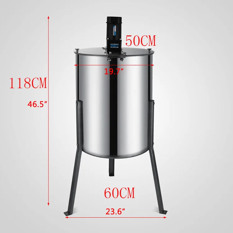 YUESHEN Hot Sell Electric Stainless Steel Honey Extractor With 4 Frames For Exporting Quality
