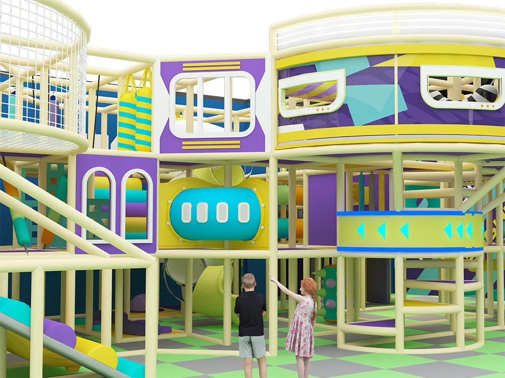 Pokiddo 1600sqm Large Indoor Sports Complex Park Durable Trampoline Park with Exciting Features