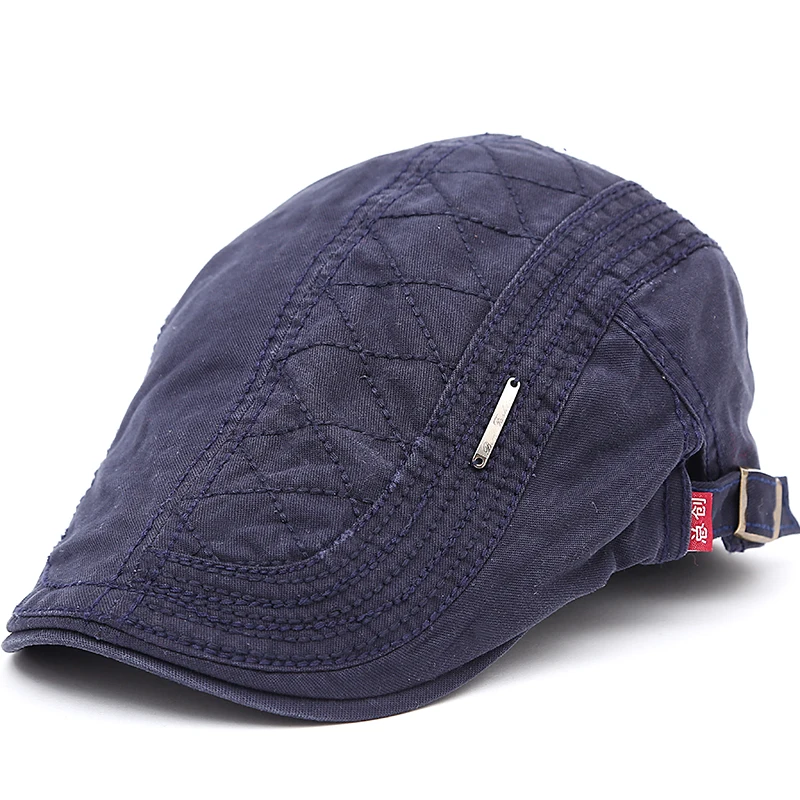 Мужская Модная хлопковая сетчатая вышитая шапка-утенка Gorras Planas регулируемые винтажные Плоские