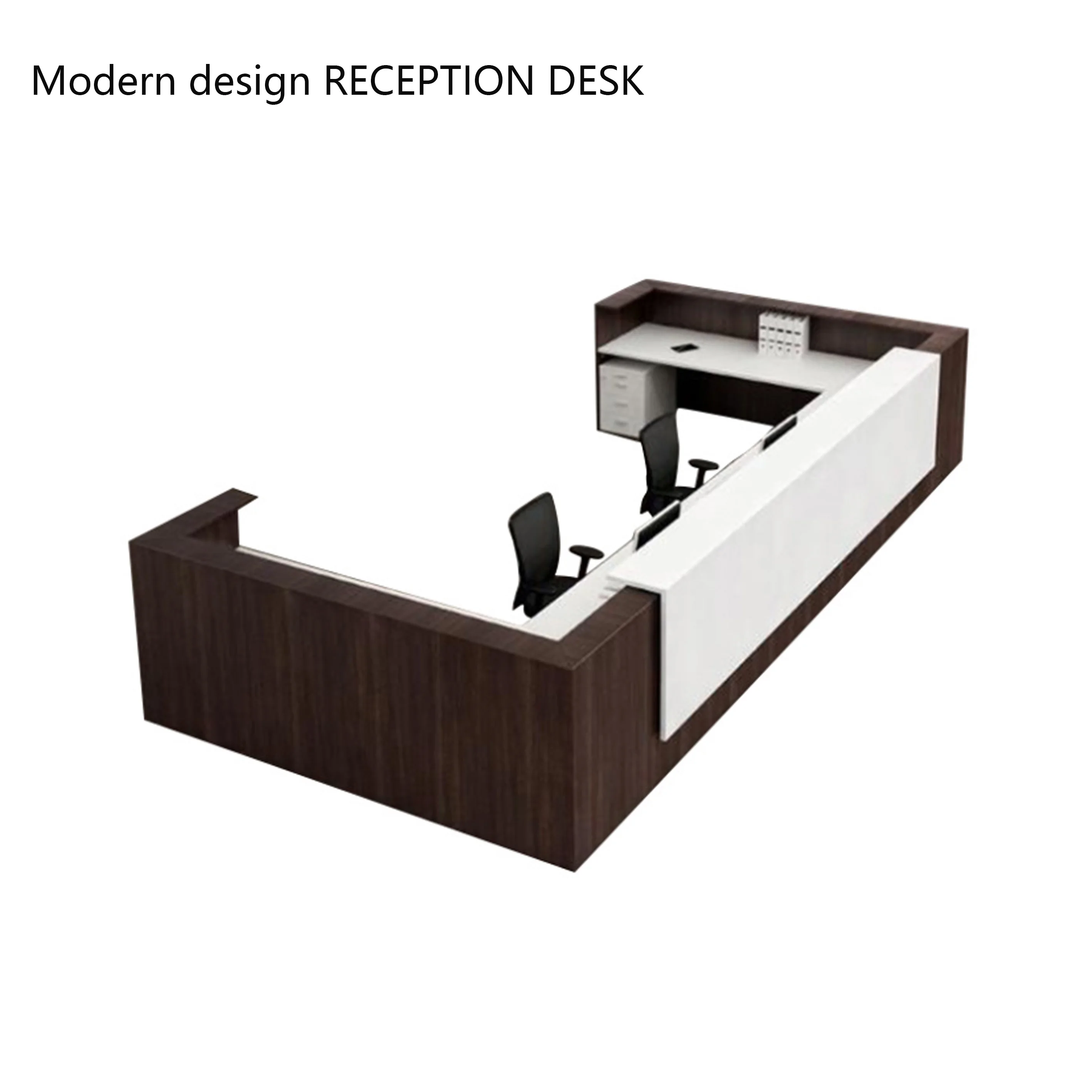 Standard Size Display Cabinet in Hotel Office Reception Desk Modern MDF /