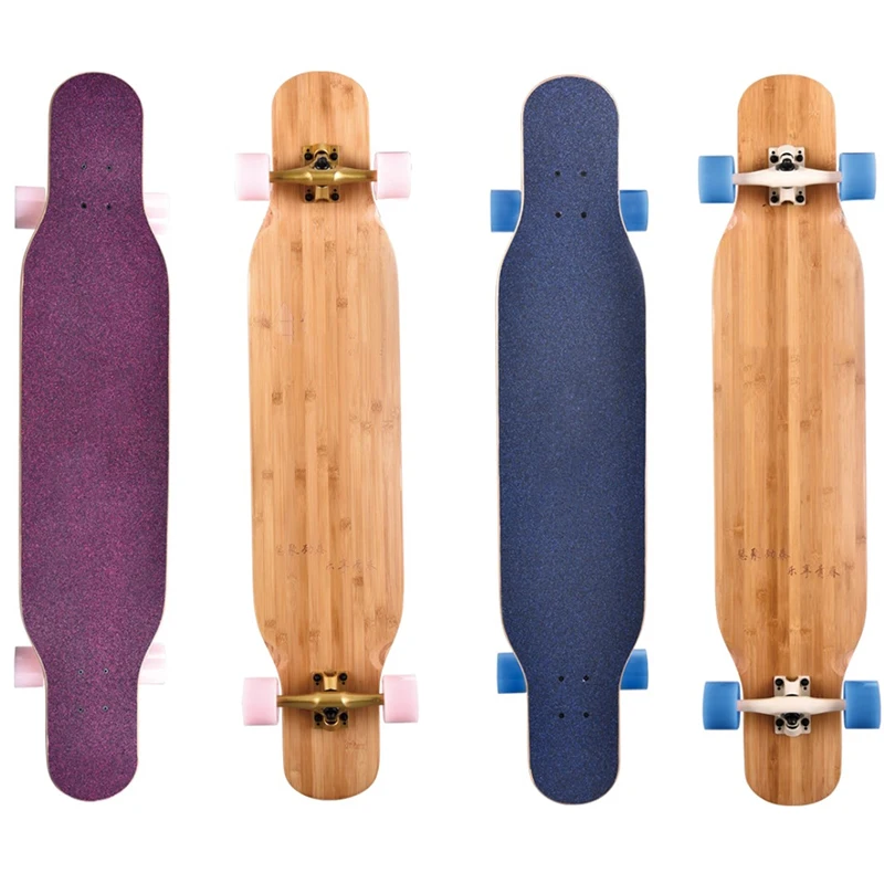 Custom Bamboo longboard skateboard drop down long board deck for cruising