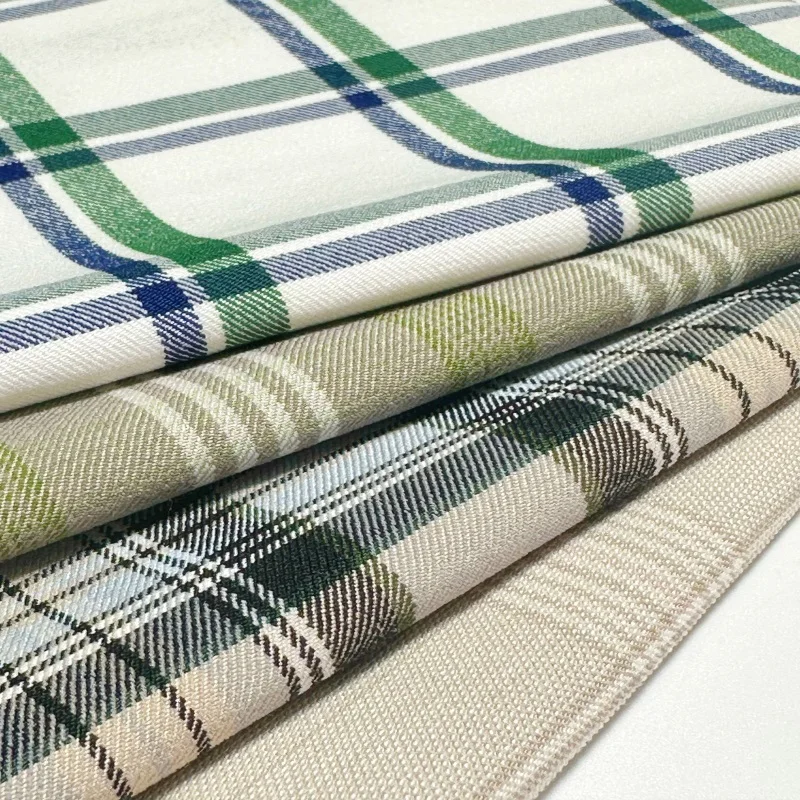 Sunplustex woven TR spandex 10S check yarn dyed stretch bengaline gingham fabric for pant suit blazer uniform skirt