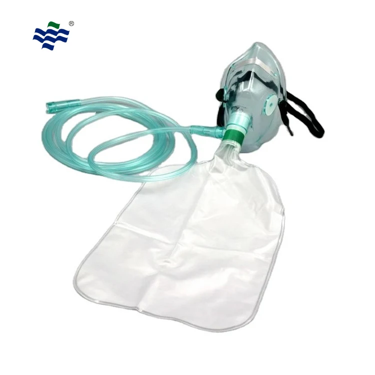 Medical PVC Oxygen Mask With Reservoir Bag