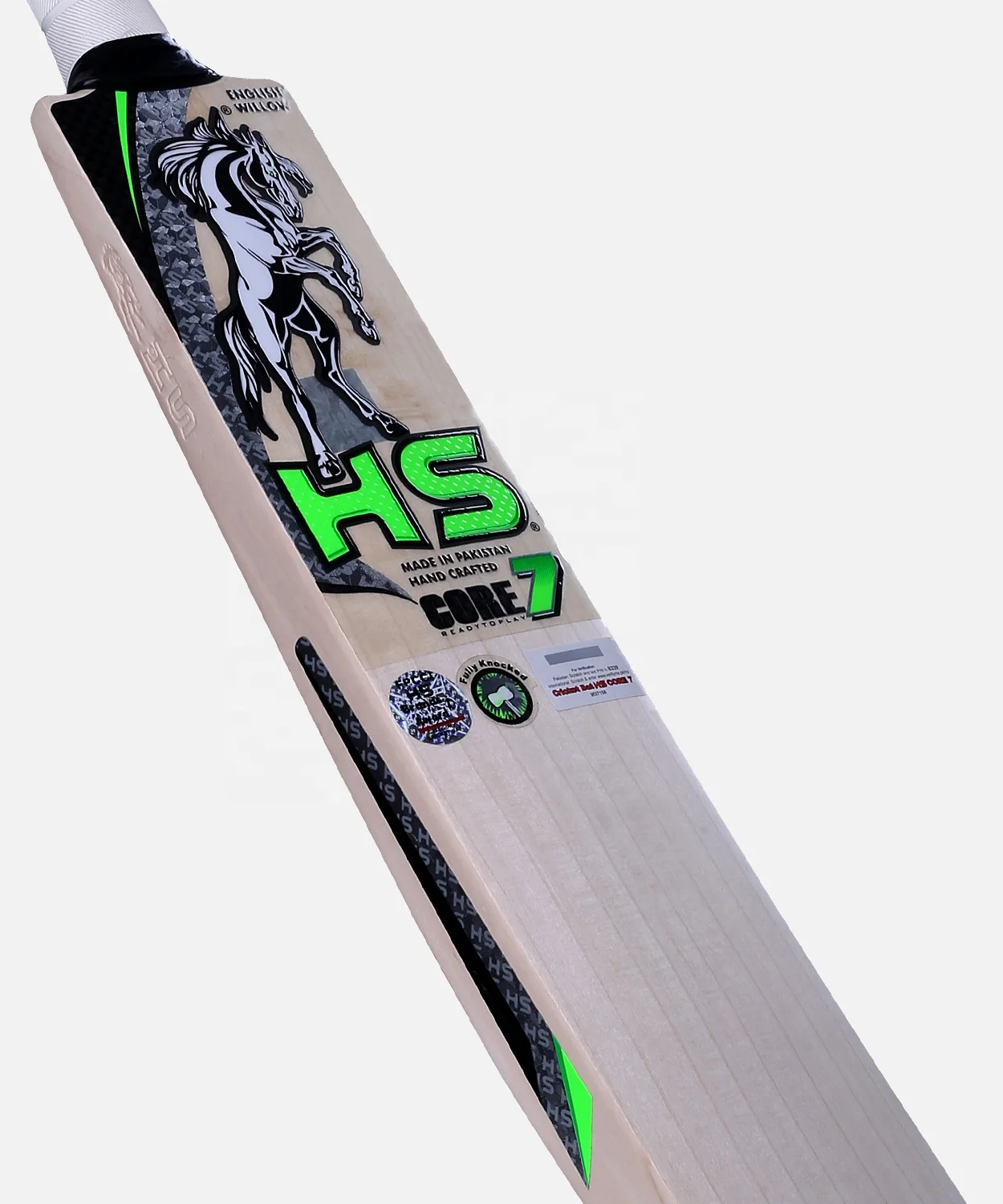 HS SPORTS CORE 7 SHORT HANDEL ENGLISH WILLOW CRICKET BAT