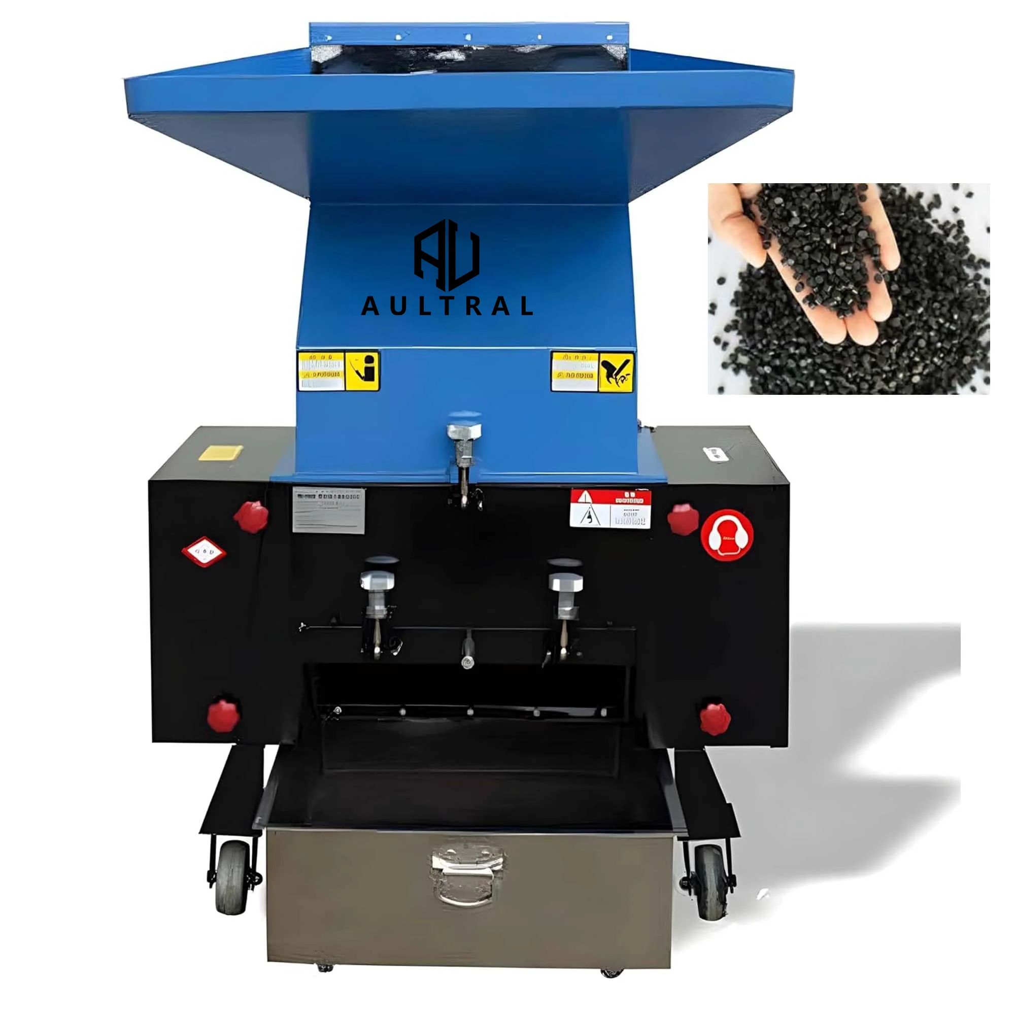 Single Shaft  Plastic Bottle Shredder Crushing Machine  Waste PP PE PVC Pipe Film Plastic Crusher