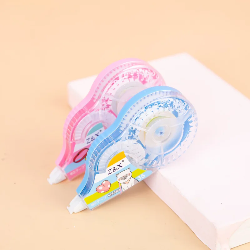 Large Capacity Lovely Girl Student Correction With Cartoon Transparent