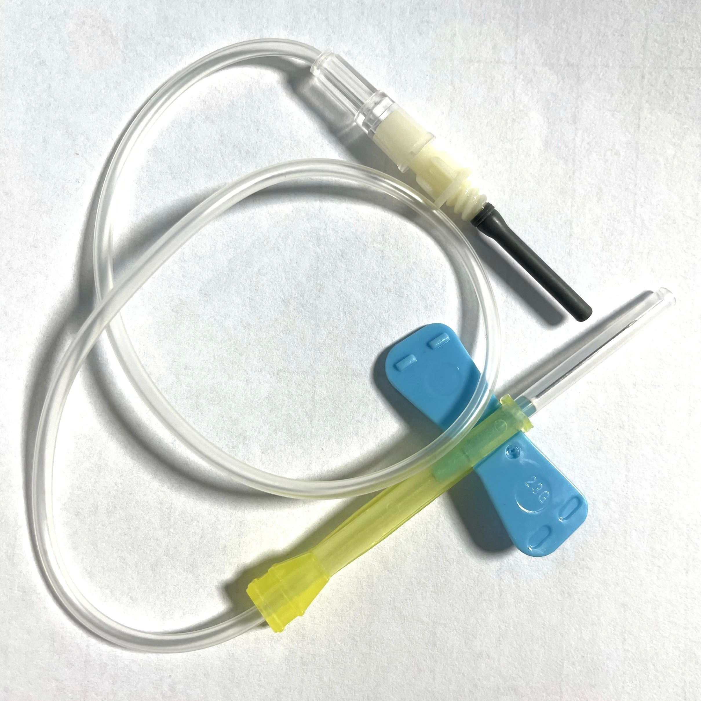 23g disposable high quality Vacuum Butterfly Blood Collection Needles lancet with Luer Adapter