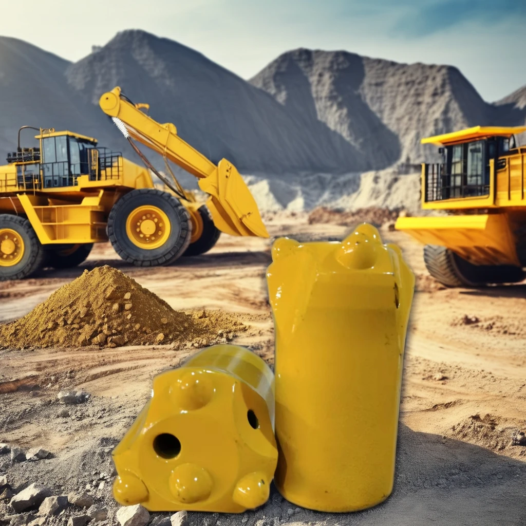 New 38mm 11 Degree Tapered Drill Bit High Hardness Ball Tooth Design Carbon Steel Forged Drilling Tool for Well Drilling