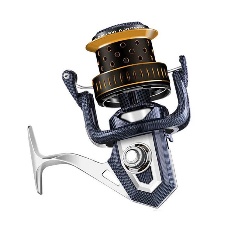 WEIHE New Sea Boat Fishing Spinning Reel 8000 - 12000 Coil Drag Max 15kg Saltwater Long Shot Reels Metal Fixed Spool Coils