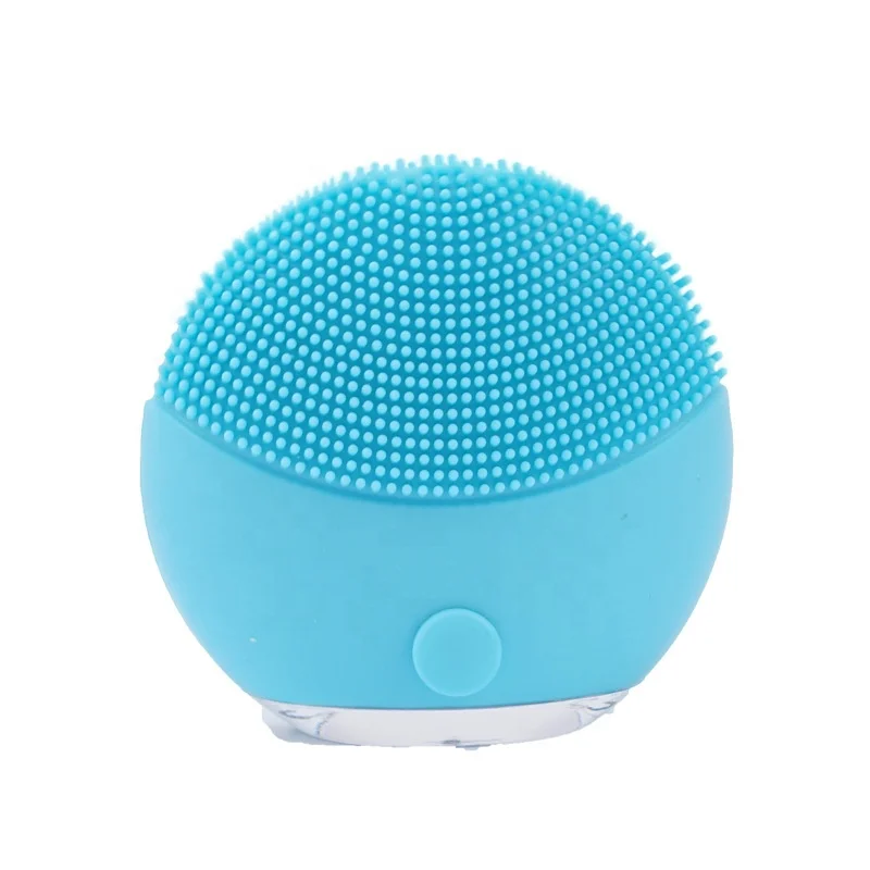 Wireless Charging Electric IPX7 Silicone Sonic Facial Cleansing Brush