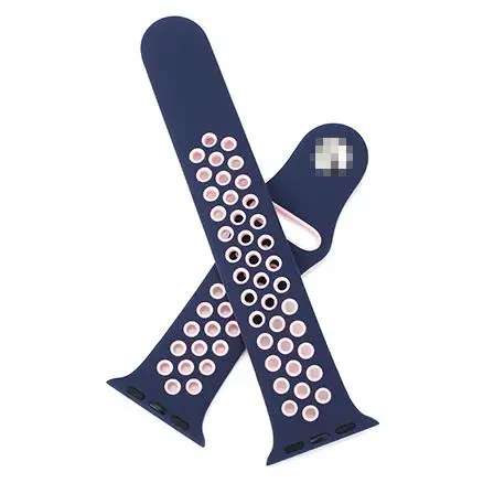 Цветной силиконовый ремешок для часов 44 мм 40 мм, спортивный браслет для Apple Watch 6 5 4, ремешок для iWatch Series 6 5 4 3 2 38 мм 42 мм