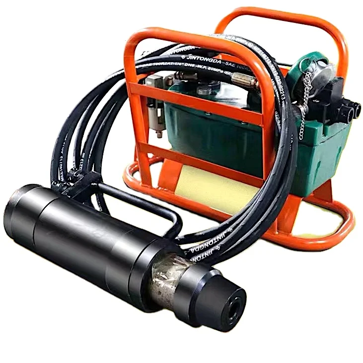 TY8A125 Pneumatic Jacks + Pump tensioning cables 21.8mm Strand, 250 KN steel reinforcement, wire and multiple-core steel strands