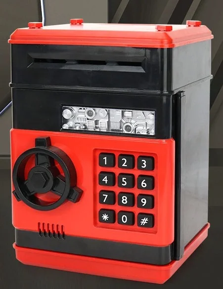 Electronic ATM Piggy Bank for Kids Cash Coin Cartoon ATM Money Saver Coin Bank for Kids Electronic Vending Mini ATM Bank