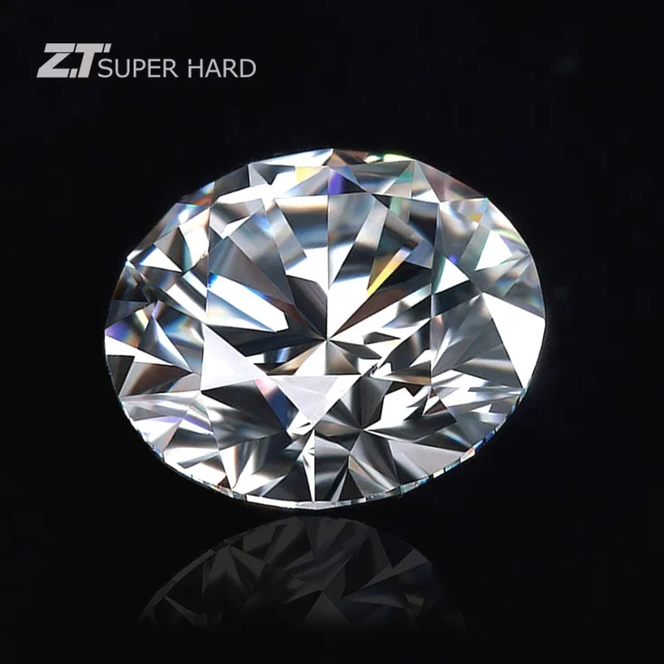Lower price russian synthetic diamond round cut brilliant polished