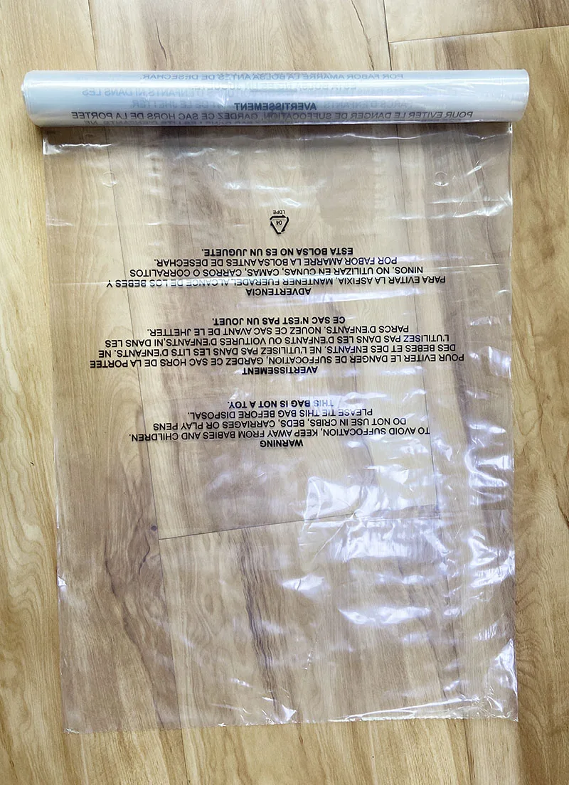 Custom LDPE plastic courier bags automatic mailing packing bag single side pre-opening continuous roll poly mailer for shipping