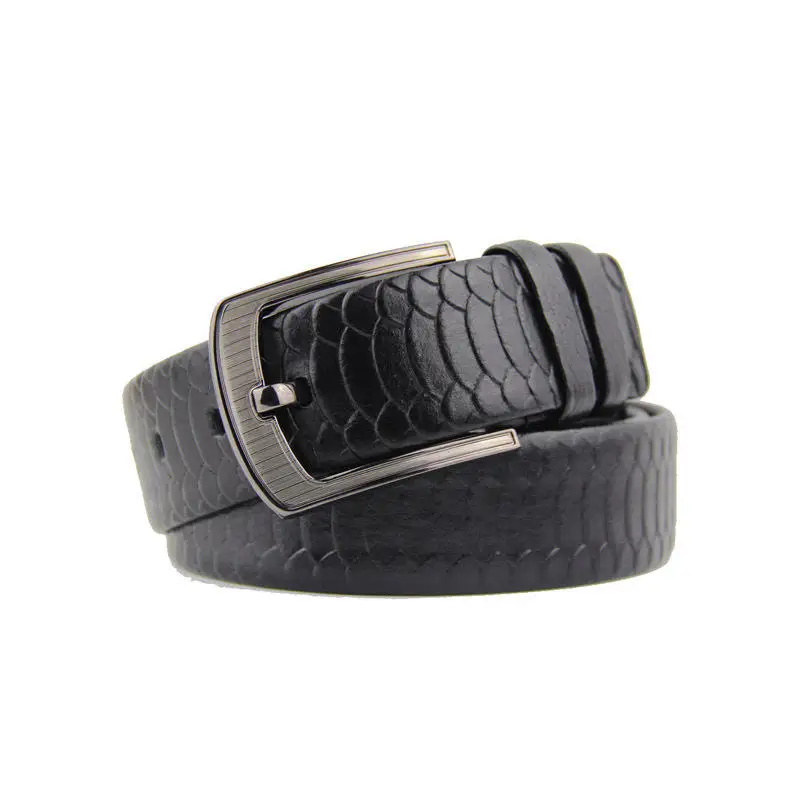 Whole Cowhide Cut Belt Alligator Belt Pin Buckle Belt Drawing To Sample Custom Wholesale