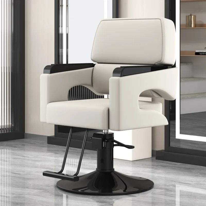New salon cutting hair lift simple leather can be placed upside down barber chair barber hair station salon furniture