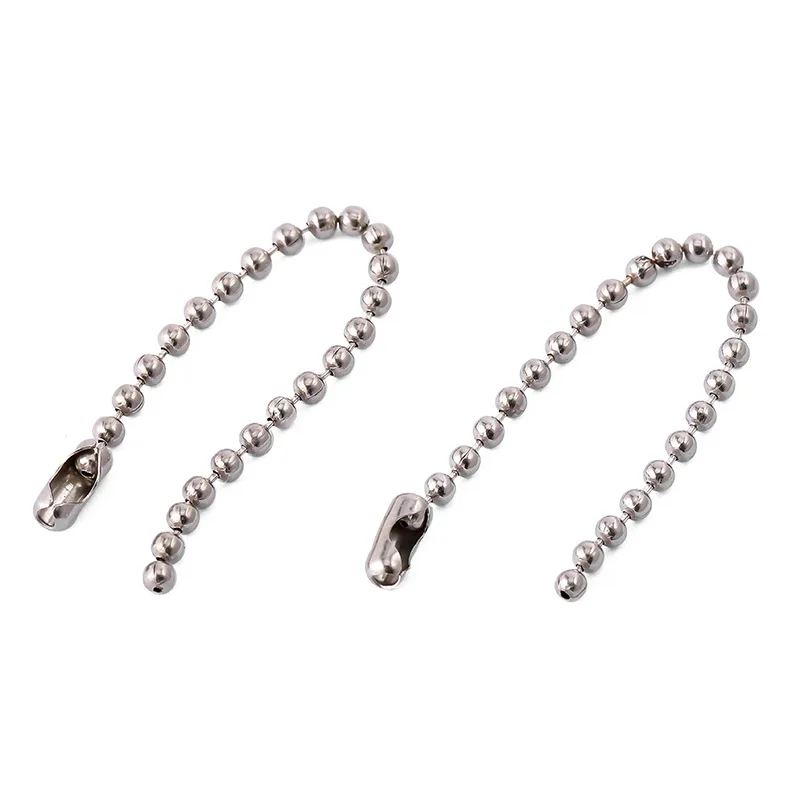 
Manufacturer Spot Bead Silver Chain Accessories Stainless Steel Chain 