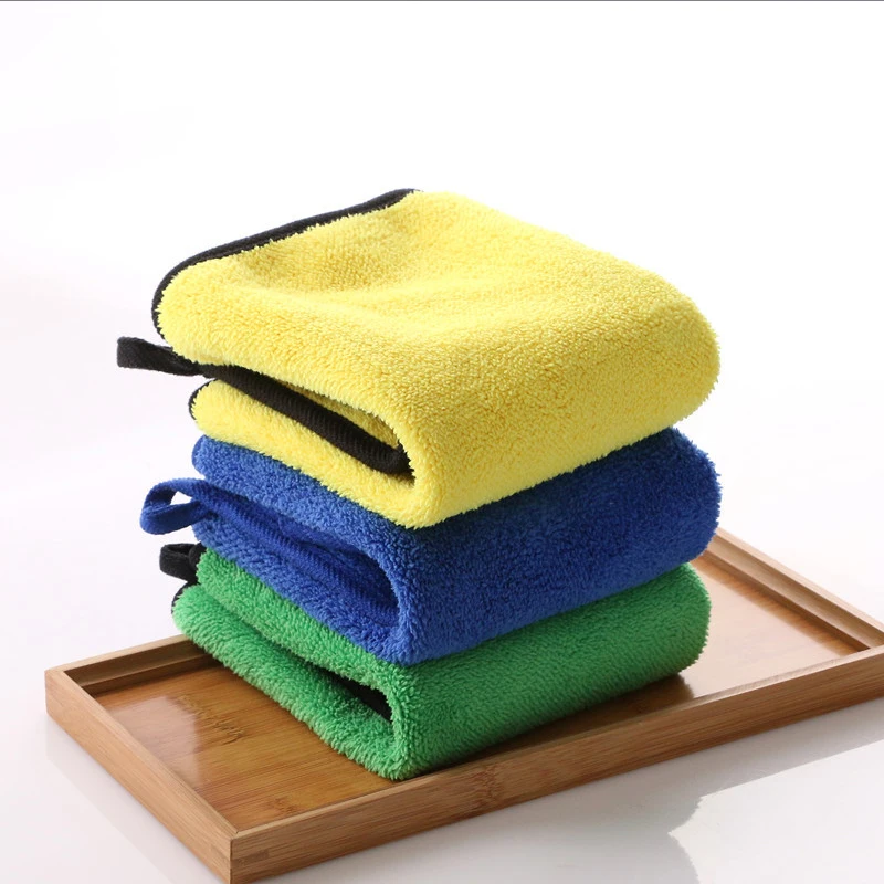 Microfiber Coral Fleece Absorbent Hand Towel for Kitchen and Bathroom Factory Wholesale Cleaning Cloths