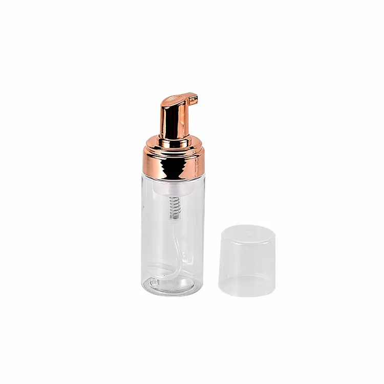 Luxury Empty Plastic Skin Care Container 120/150/160/200/250ml PET Black Foam Pump Dispenser Foaming Cleansing Bottles