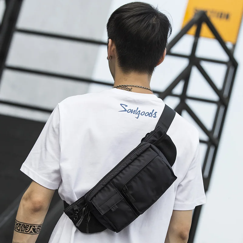 MB030 Fashionable waterproof utility chest bag designers waist bags fanny pack leisure sports men shoulder bag