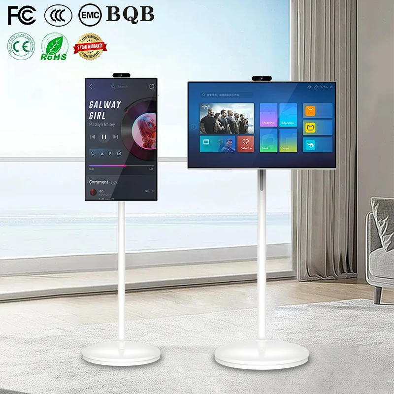 Hot Sale 21.5 inch Android 12 4/6G+64/128G Wifi Stand By Me TV Touch Screen Tablet Portable Smart TV
