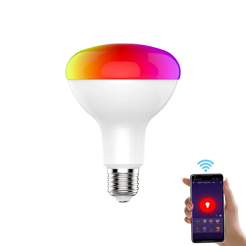 8w 12w 15w voice control color e26 warm white smart life alexa google 15 watt rgb purple bulbs b22 wifi smart e27 led light bulb