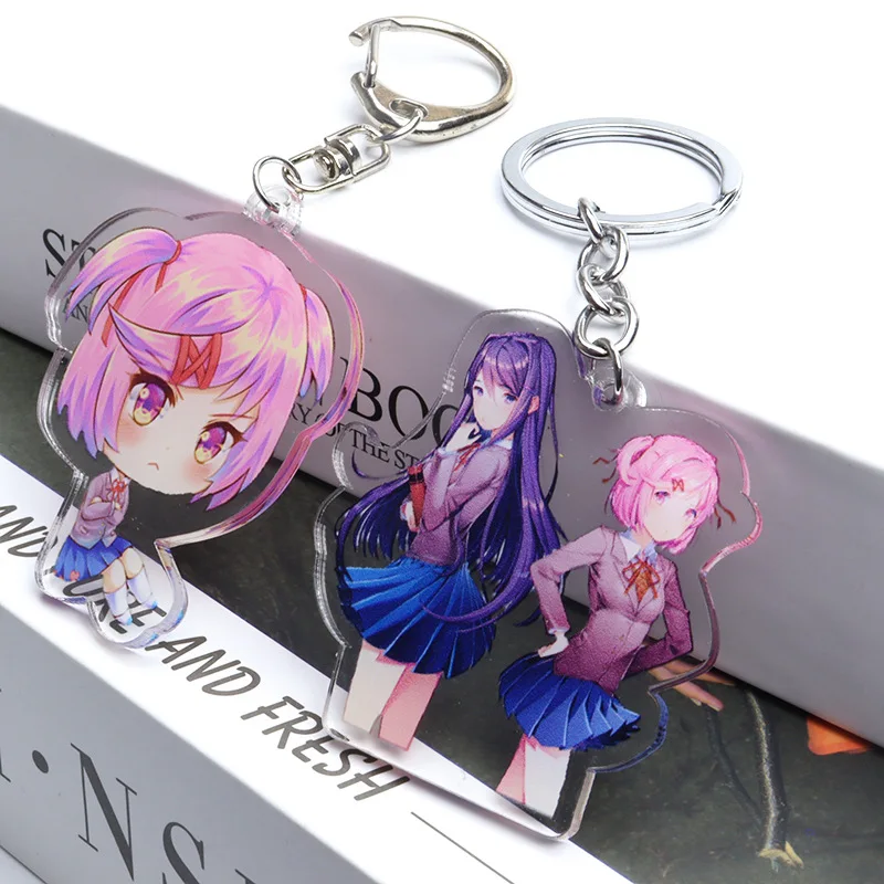 Акриловый брелок для ключей с прозрачной печатной голограммой