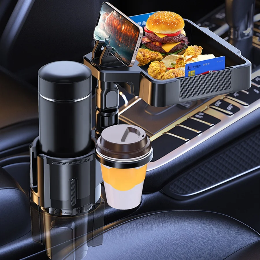 Car Interior Accessories Car Central Control Multifunctional Foldable Cup Holder Mobile Phone Holder Dining Table