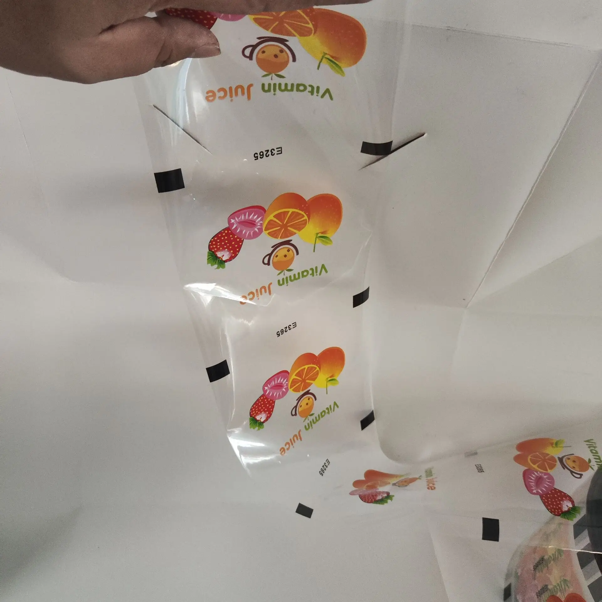 supermarket sealing film disposable transparent with custom logo