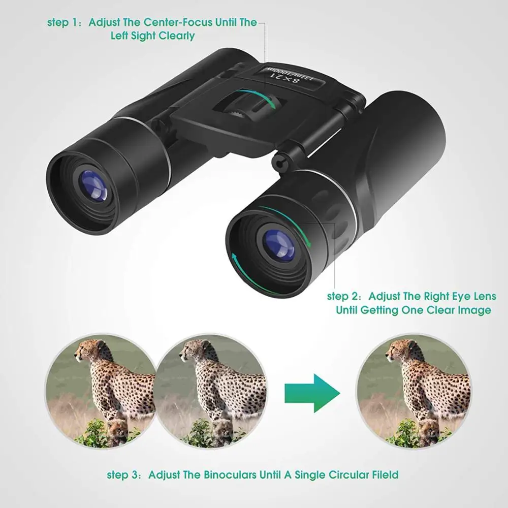  Предвиденный индивидуальный Oem 8X21 высококачественный маленький бинокль