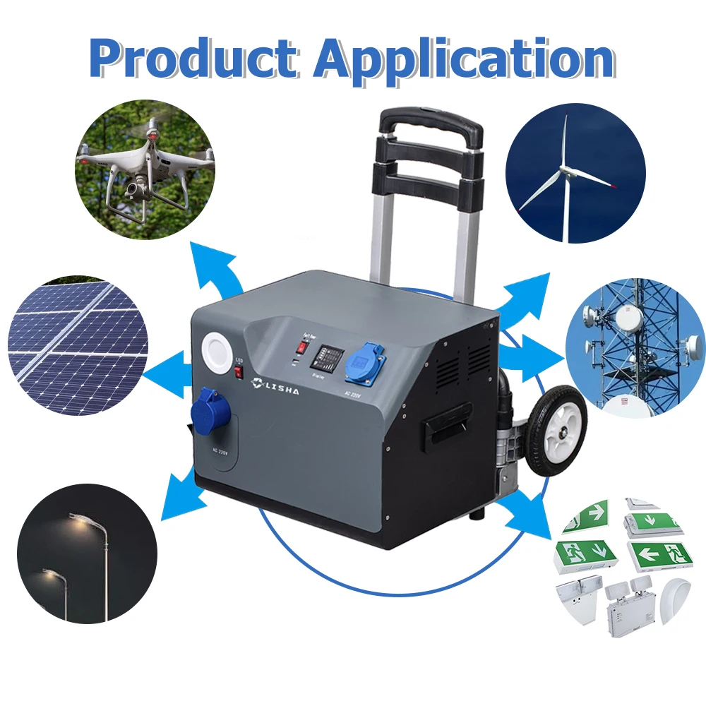 Lisha Factory Direct Selling Deep Cycle 25.6V 100Ah 3KW Industrial Mobile Power Supply Solar Energy System Lithium ion Battery