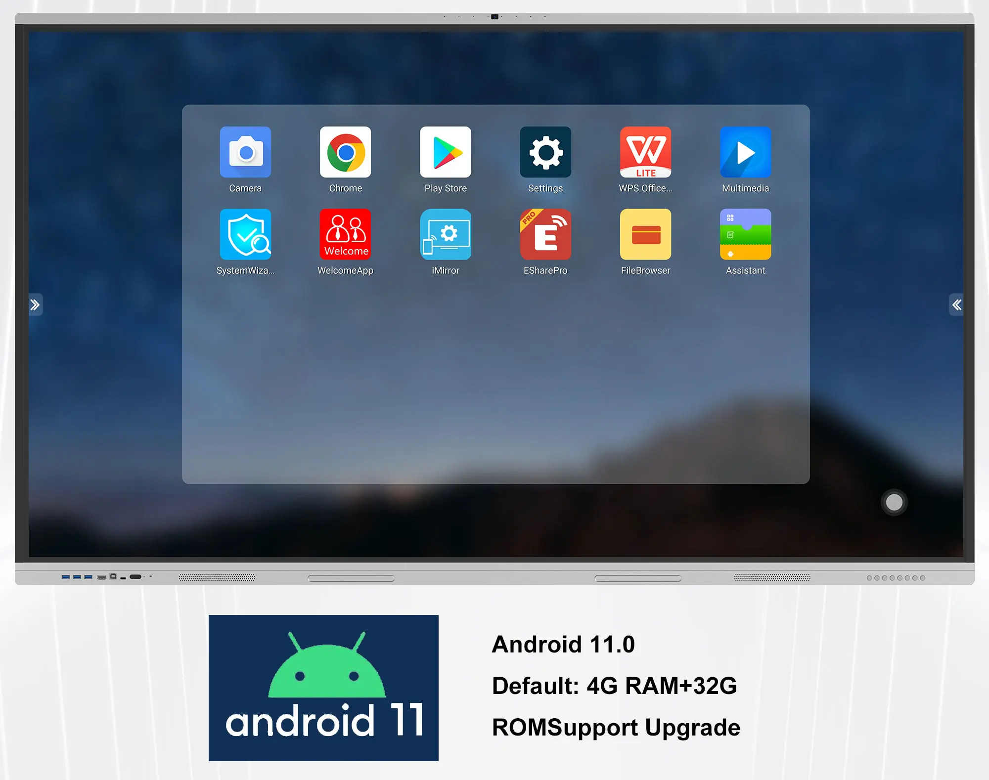 86 Inch E-Learning Interactive Touch Display All-In-One Whiteboard for School Meeting Rooms