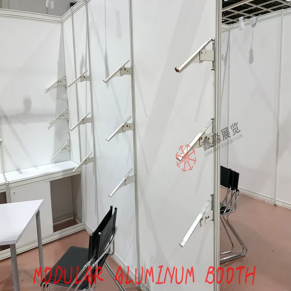Регулируемые полки кронштейн для выставки схема оболочка Booth стандартный Натяжной замок на плечо