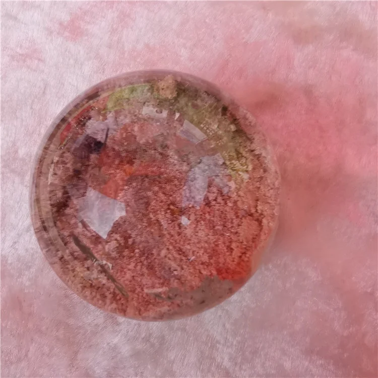 Wholesale Natural Green Ghost Phantom Quartz Crystals Garden Sphere Garden Crystal Balls