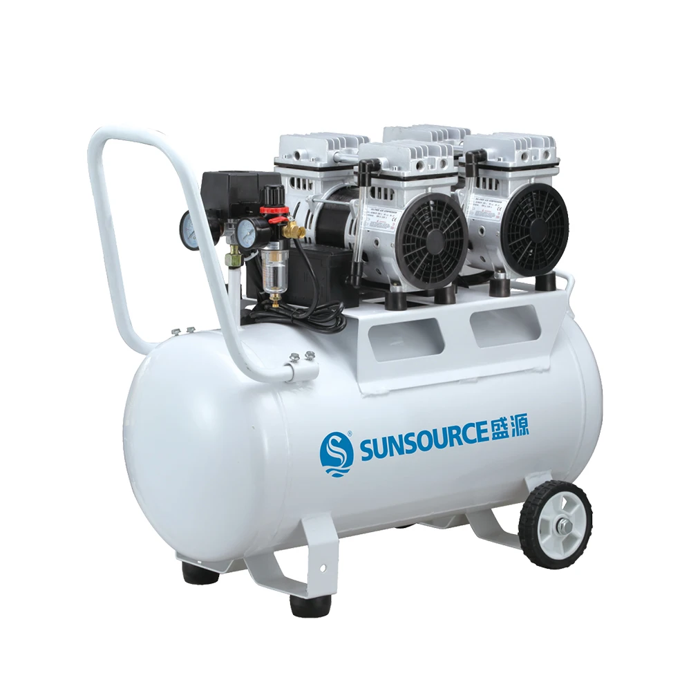 
 Лучший запасные части воздушного компрессора двойного поршня 50 литров 220 вольт 1.5Hp 2 л.с. ручной Электрический миксер для теста Безмасляные Воздушный компрессор с баком  